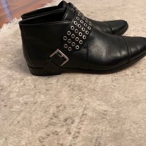 Michael Kors black leather bootie